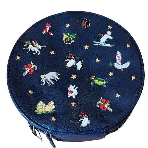 Vera Bradley Snow Globe Motifs WHIMSY COSMETIC CASE NWT Holiday Winter - Picture 2 of 8